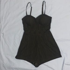MATERIAL GIRL black mesh romper